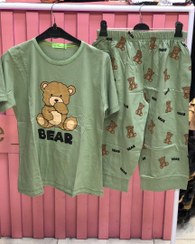 تصویر ست تیشرت شلوارک خرس شکمو 