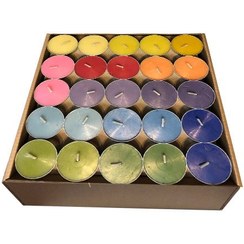 تصویر شمع وارمر نگین بسته 100 عددی چند رنگ 