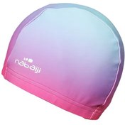 تصویر کلاه شنا نابایجی - دکتلون Nabaiji Swimming Cap - Printed Fabric - Size M - Pink / Blue 