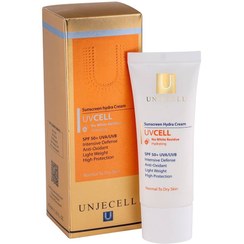 تصویر کرم ضد آفتاب بی رنگ آنژسل SPF50 مدل UVCELL مناسب پوست خشک حجم 40 میلی لیتر 