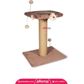 تصویر اسکرچر دو طبقه عروسکدار نیناپت Two Floor Scratcher With Dolls