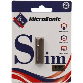 تصویر فلش 16 گیگ میکروسونیک Microsonic SLIM Microsonic SLIM USB 2.0 16GB Flash Memory