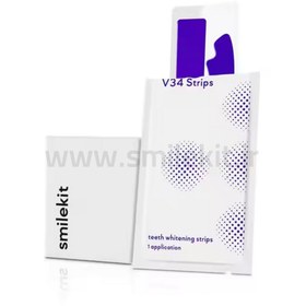 تصویر چسب سفید کننده Smilekit/اسمایل کیت فوری (وارداتی)اصل SmileKit Pap+ Teeth Whitening Strips original A+++