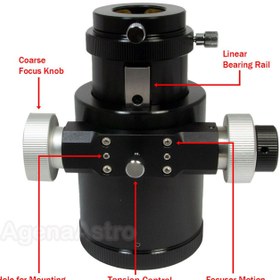 تصویر فوکوسر 2 اینچ دوسرعته تلسکوپ اشمیت کاسگرین مدل GSO M-LST 