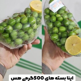 تصویر آلوچه سبز بسیار ترد و تازه 