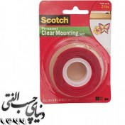 تصویر چسب دو طرفه بی رنگ وی اچ بی اسکاچ تری ام 3M Scotch VHB Clear Mounting Tape 