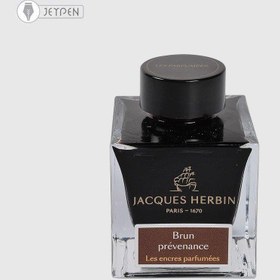 تصویر قیمت و خرید جوهر خودنویس ژاک هربین 50 میل معطر رنگ قهوه ای /فروشگاه جی پن 