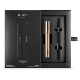 تصویر ست ریمل حجم دهنده و خط چشم مدادی مشکی کیکو میلانو Luxurious Eye Set Kiko Milano 