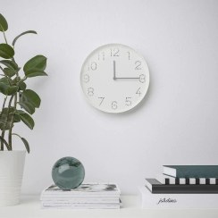 تصویر ساعت دیواری کم ولتاژ/سفید 25 سانتی متری ایکیا مدل IKEA TROMMA IKEA TROMMA Wall clock low-voltage/white 25 cm