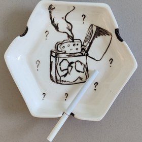 تصویر زیرسیگاری سرامیکی 