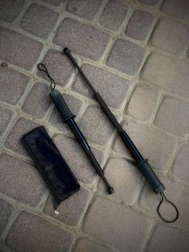 تصویر باتوم فنری سه تیکه بهمراه کاور 