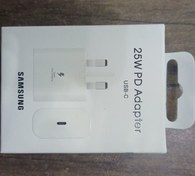 تصویر شارژر دیواری 25وات سامسونگ اورجینال برد مشکی صد درصد اصلی - مشکی Adapter 25 Watt Samsung original 100%