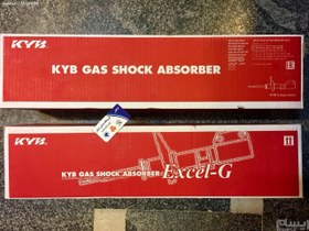 تصویر جفت کمک جلو گازی پژو 206 اصلی KYB اسپانیا با لیبل 