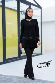 تصویر مانتو مجلسی کرپ 