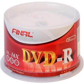 تصویر دی وی دی خام فینال مدل DVD-R بسته 50 عددی 