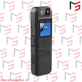 تصویر دوربین بدنی پلیس video recorder mini body camera CS08 