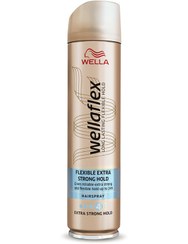 تصویر اسپری مو اورجینال برند Wella مدل Wellaflex Flexible Extra Strong Hold کد 1233494 