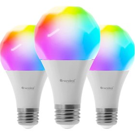 تصویر لامپ هوشمند نانولیف Nanoleaf Essentials Light Bulb E27 پک سه تایی Nanoleaf Essentials Light Bulb E27