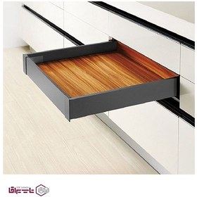 تصویر ریل کشو مخفی بدنه دار اسلیم کوتاه فانتونی مدل B415 سایز 500 میلی متر Slim Low Inner Drawer M height