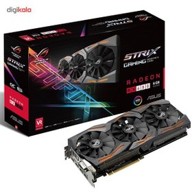 تصویر کارت گرافیک استوک ایسوس ASUS ROG STRIX RX 480 8GB 