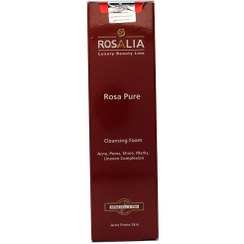 تصویر فوم پاک کننده صورت رزالیا مدل Rosa Pure مناسب پوست چرب و جوشدار 