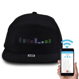 تصویر کلاه با صفحه LED 