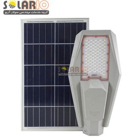 تصویر پروژکتور خورشیدی خیابانی 200 وات پنل جدا برند Great Solar 