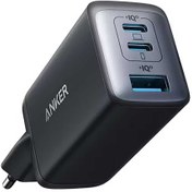 تصویر شارژر دیواری انکر مدل A2667 ظرفیت ۶۵ وات با ۳ پورت 