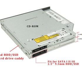 تصویر براکت هارد اینترنال HDD Caddy - 9.5 ا HDD Caddy HDD Caddy