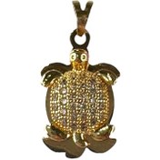 تصویر پلاک گردنبند طلا 18 عیار زنانه طرح لاک پشت مدل PSG21- 