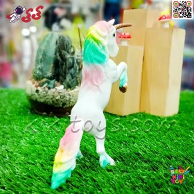 تصویر فیگور حیوانات ماکت اسب تک شاخ یونیکورن Unicornis 855 