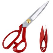 تصویر قیچی خیاطی پین سایز ۱۰ قرمز 