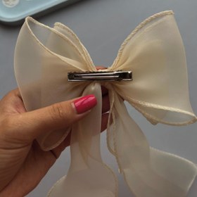 تصویر گیره انبری پاپیونی حریر - کد۳ 