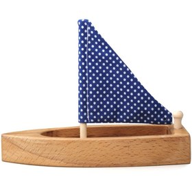 تصویر اسباب بازی چوبی قایق چوبی کد Dmz1012 