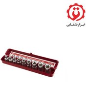 تصویر جعبه بکس E جنیوس 9 پارچه درایو 1/2 اینچ 9 Piece 1/2″ Dr. Star Hand Socket Set Genius Tools