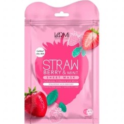 تصویر ماسک صورت آبرسان وارمی حاوی توت فرنگی و نعناع بسته ۲ عددی حجم ۲۵ میلی لیتر 