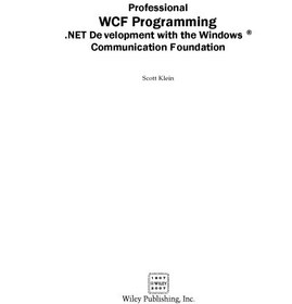 تصویر خرید و دانلود نسخه کامل کتاب Professional WCF programming : .NET development with the Windows Communication Foundation 