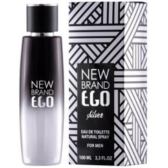 تصویر عطر ادو تویلت مردانه نیوبرند مدل Ego Silver حجم ۱۰۰ میلی لیتر 