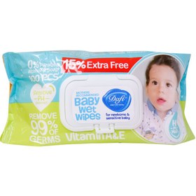 تصویر دستمال مرطوب کودک دافی حاوی عصاره کالاندولا 100 عدد Dafi Calendula Baby Wet Wipes 100 Pcs