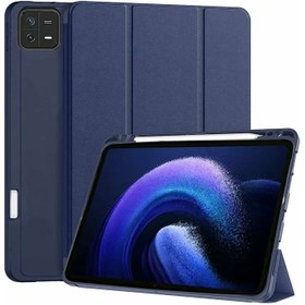 تصویر کیف چرم مناسب برای تبلت شیائومی Redmi Pad 6 Xiaomi Redmi Pad6 Leather Book Cover With Pen Slot