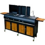 تصویر باربیکیو چند کاره کابینت دار صادراتی 