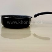 تصویر ماهیتابه تک دسته چدن گرانیت جلا مبین سایز 26 ( کد 02092110 ) 