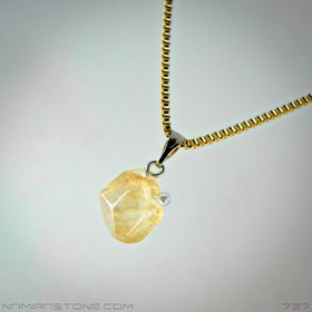 تصویر گردن آویز سیترین شاه‌پسند Citrine 