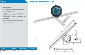 تصویر زاویه سنج دیجیتال مرکب 360 درجه Accud (آکاد) مدل 822-360-01 