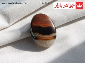 تصویر نگین عقیق سلیمانی جذاب کد 132258 