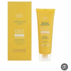 تصویر کرم ضدآفتاب سینره بدن رنگ 50spf 