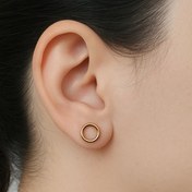 تصویر گل‌گوش دایره‌ای طلایی 