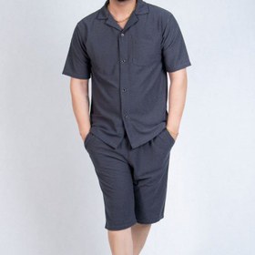 تصویر ست پیراهن و شلوارک مردانه Men's shirt and shorts set