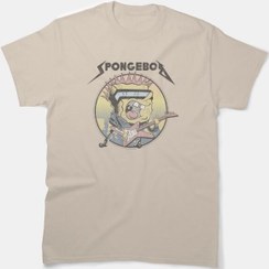 تصویر تیشرت باب اسفنجی طرح Heavy Metal Rock ا Heavy Metal Rock Spongebob T-shirt Heavy Metal Rock Spongebob T-shirt