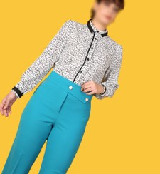 تصویر ست شومیز شلوار مجلسی ارکید 